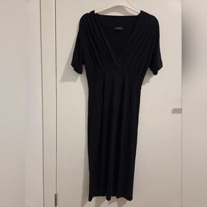 Aritzia Babaton Black Jersey Midi Dress - S